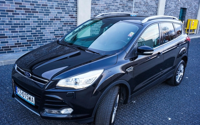 Ford Kuga cena 50000 przebieg: 143122, rok produkcji 2014 z Poznań małe 232